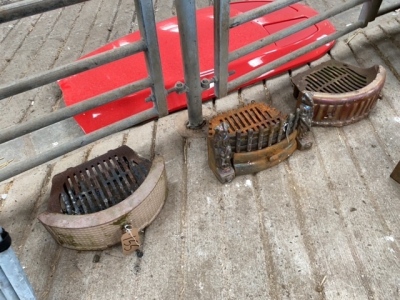 3 Fire Grates & Fronts