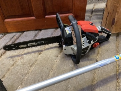 Garden care chainsaw