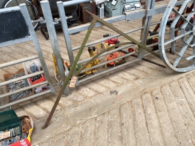 Vintage iron pot crane