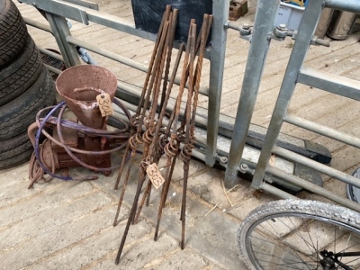 11 x iron bars
