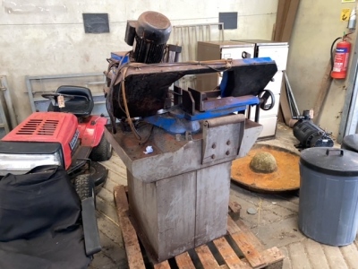 BMC band saw, needs blade and coolant pump