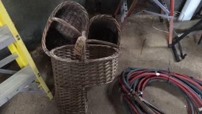 3 x Wicker baskets