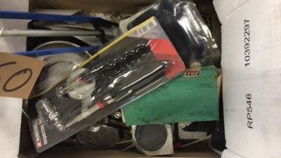 Box lot of Tools, Various items