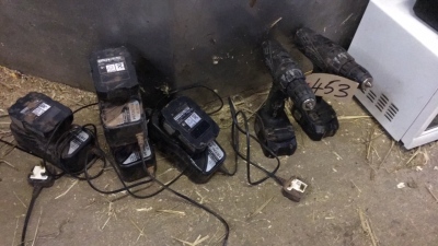2 Hitachi Drill with Battery & Charger