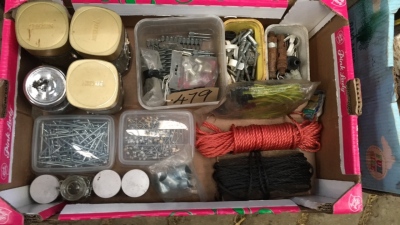 Box lot of Steel Nails and screws