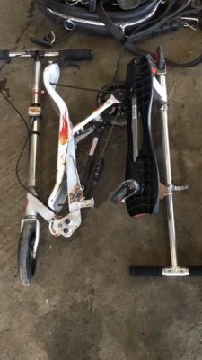 2 x kids scooters