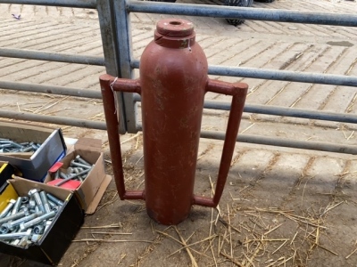 Hand held post driver