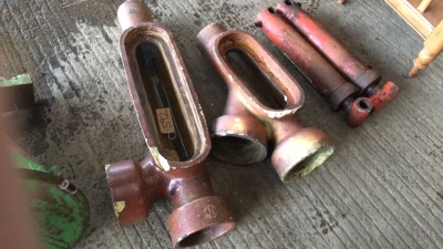 2 x pipes for planters