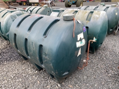 2x Green Oil Tanks