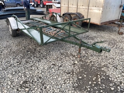 2 wheeled car transporter trailer (Green)