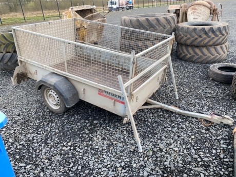 Nugent sheep trailer with mesh sides, new led lights, 7 x 4 x 6, complete with ladder rack