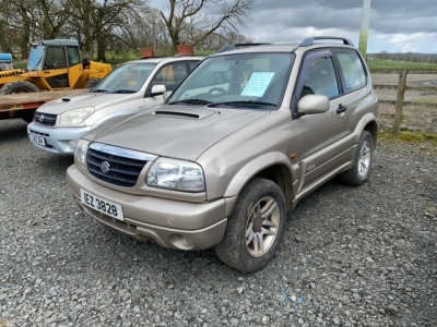 Grand Vitara estate, 124,000 miles, IEZ 3828, MOT June 21, sorn, new timing belt and clutch, 108,000 miles, key and tax book in office