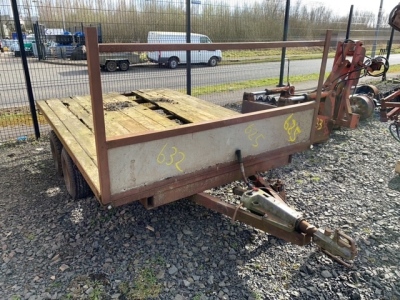 Tandem axle wooden floored car trailer 10 x 6.5 ft