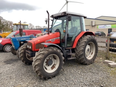 The Late George McAuley - Massey ferguson 4255 tractor reg 2002 taxbook & key in office, 5400 Hours