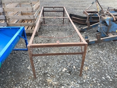 NC slurry pump feed trough frame