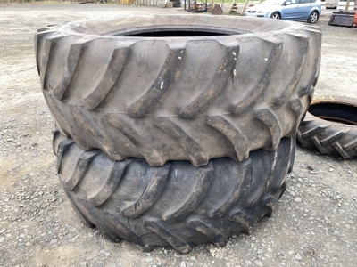 2 x Firestone 650-65-R42 tyres 20% grip