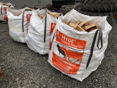 3 Tote bags of Firewood