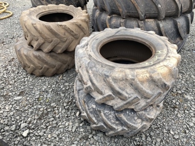 4 x 405-70-20 Goodyear tyres 25% grip