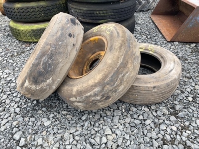 3 x 10-50-16 tyres 2 with tyres