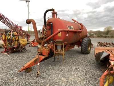 NC slurry tanker with rain gun and shaft