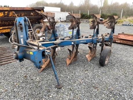 4 Furrow rabe reversible plough slatted boards good order