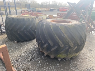 2 x flotation wheels to fit MF3075 with changeable centres