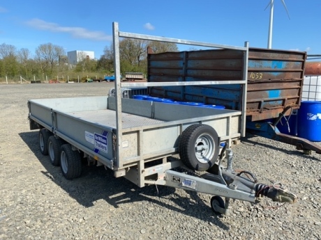 14 x 6.6 Ifor Williams flat bed trailer