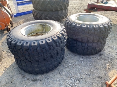 4 x big wheels for dump trailer