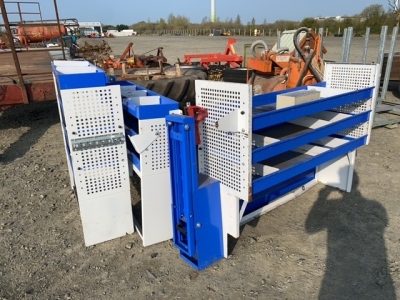 Racking or shelving to suit a work van