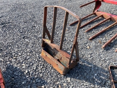 Tractor grill guard with weight frame