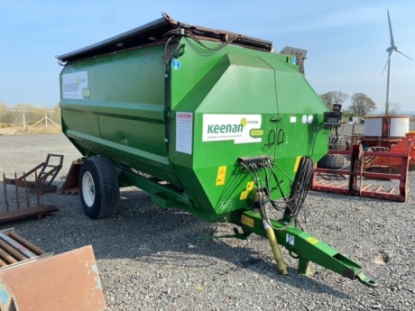 Keenan 140 refurbished 2015 with bale handler and knives refurbished in factory 2015, fold don trays with magnets, keenan pace control box and rear bumper bar