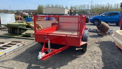 8 x 5 tandem axle trailer with mesh sided led lights