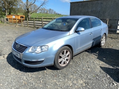 2006 Volkswagon Passat SE TD1105, 4 door salon diesel car, 1896cc, 300,000miles, MOT July 21, PFZ2146