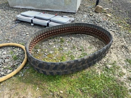 Mini digger rubber track