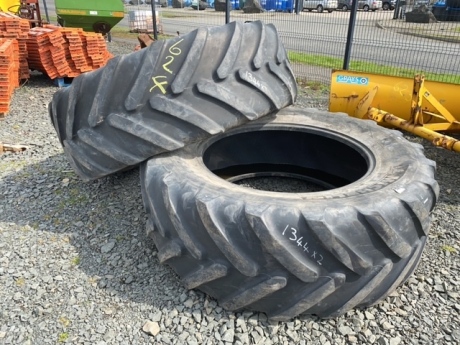 2 x rear tractor tyres 620-65-R42