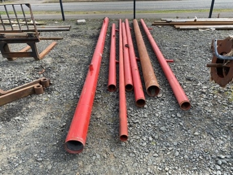 7 x lengths of red piping various lengths