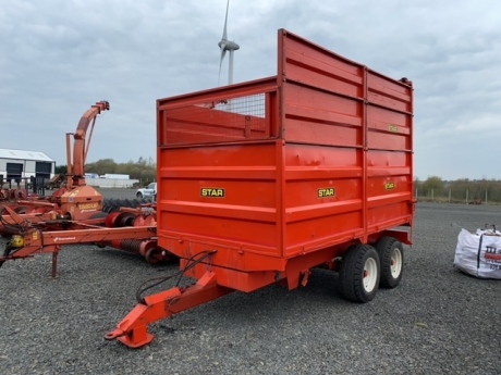 Star 14 x 7'6 trailer, silage, grain and dumper sides inside trailer