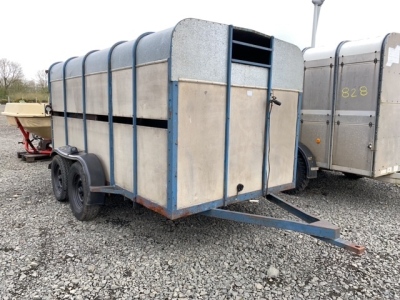 12 x 6ft cattle trailer tractor drawn