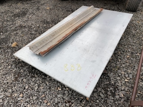 7'6' x 4'4 canopy for trailer and steel selections