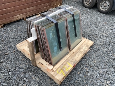 Pallet of glass 150 panes for green house