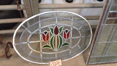 Oval lead window