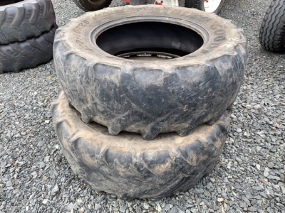 2 x Goodyear tyres 420-70-28