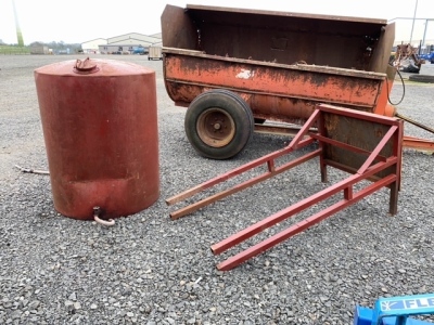 200gln steel oil tank with hose also a steel stand