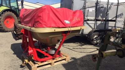 Abbey 1200kg twin disc fertiliser sower complete with cover