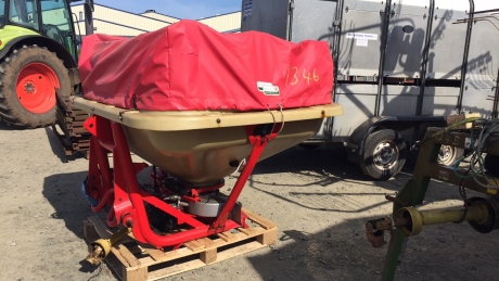 Abbey 1200kg twin disc fertiliser sower complete with cover