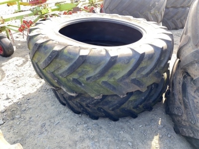 2 x 16.9-R38 Michelin 25% grip