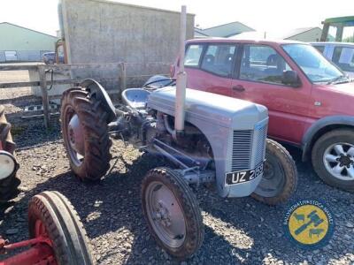 Ferguson diesel tractor, UZ2159 reg 1956, taxbook