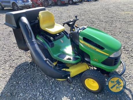 John Deere ride on lawnmower model 145 automatic, 42" cut, fully serviced, new steering rack & pin, ready for work