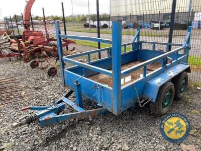 Heavy duty tandem axle car trailer