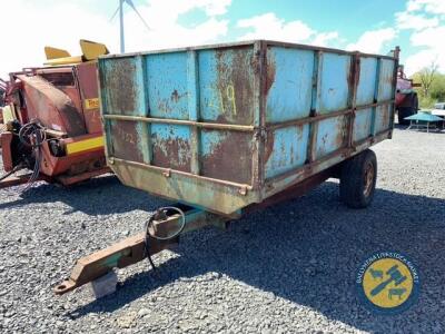 Fraser 12x7 with grain sides single axle trailer